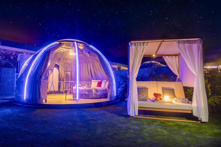 Experiencia Habitación Burbuja con Jacuzzi Privado, Piscina y Vistas al Mar - Chambres d'hôtes Guía de Isora