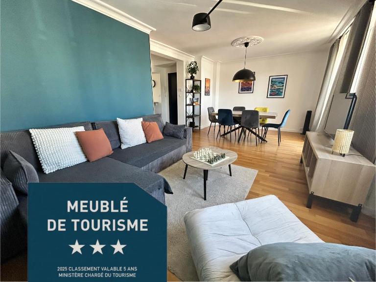 Bel Appartement familial classé proche tram place de Strasbourg accès centre ville, plages - Chambres d'hôtes Brest