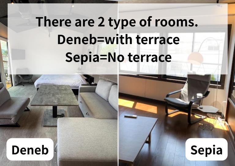 Room 2type Fuji Trip House Sepia 3F and Deneb 4F - Bed and Breakfast Azagawa