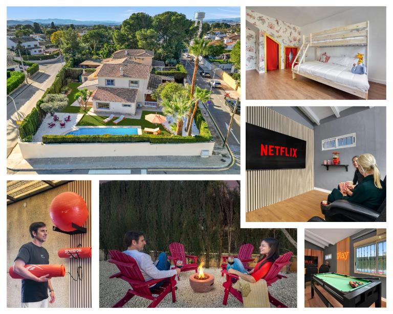 Private Garden Villa near Valencia with Cinema and Gym - B&B L'Eliana