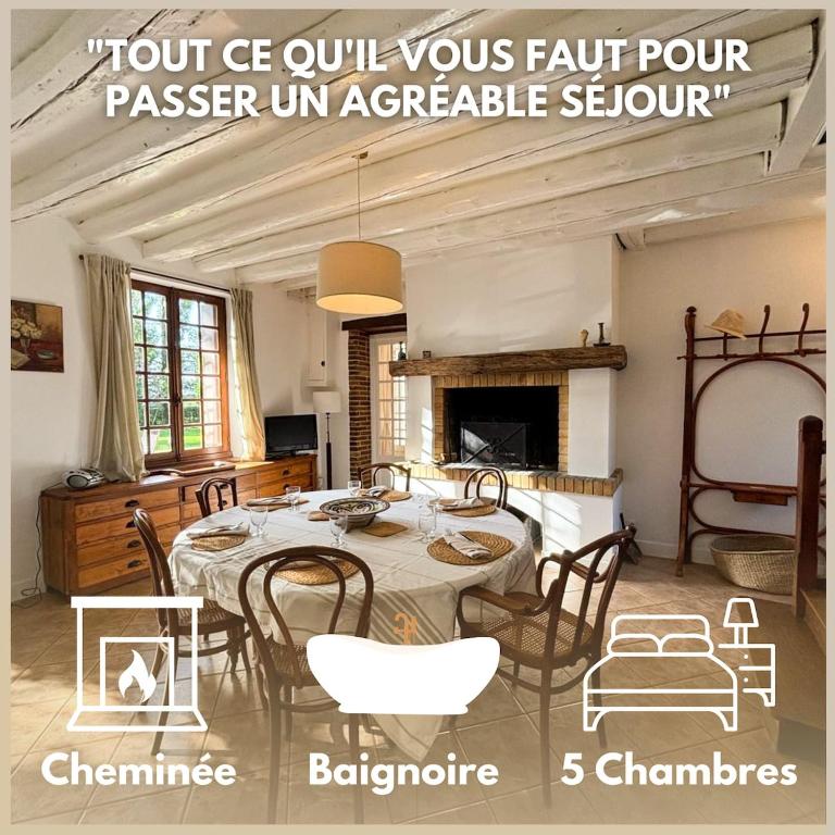 La Maison du Tilleul avec Piscine couverte chauffée - Chambres d'hôtes Saint-Sulpice-sur-Risle