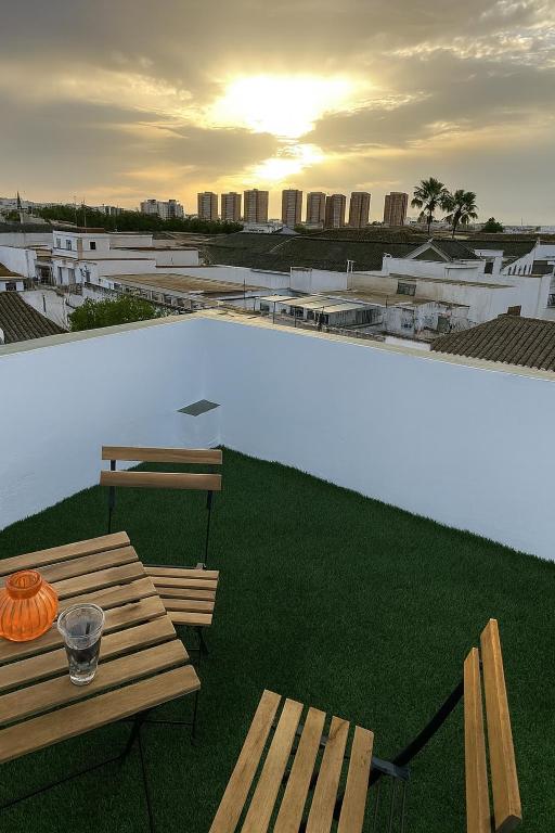 Atico duplex con Terraza en pleno centro de Jerez - Chambres d'hôtes Xérès