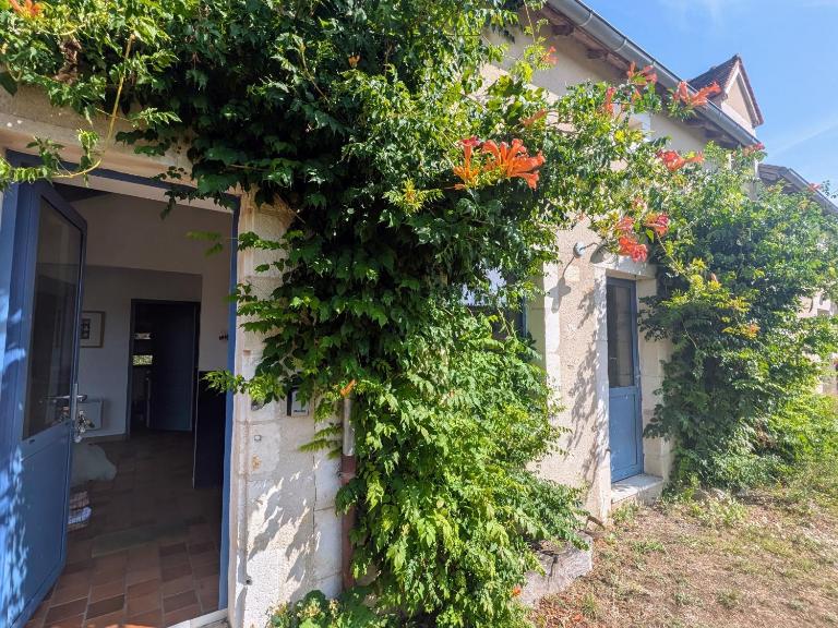 Deux maisons berrichonnes avec jardin privatif et cour partagée, idéale pour les groupes - FR-1-591-617 - Ferienwohnung Thenay