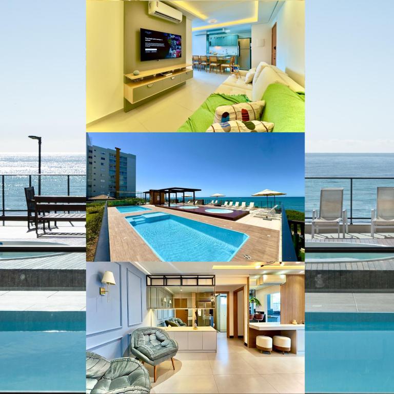 Aptos completo PÉ NA AREIA em Barra Velha em condomínio Resort com Spa, Piscina, quadra de futebol, Sala de jogos, brinquedoteca, Complexo com diversos comércios - B&B Barra Velha