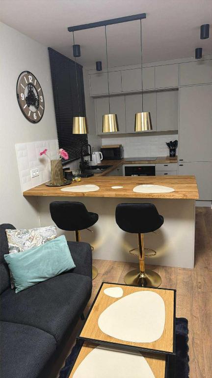 Apartament Blue 4 pokojowy z ogródkiem - Chambres d'hôtes Varsovie