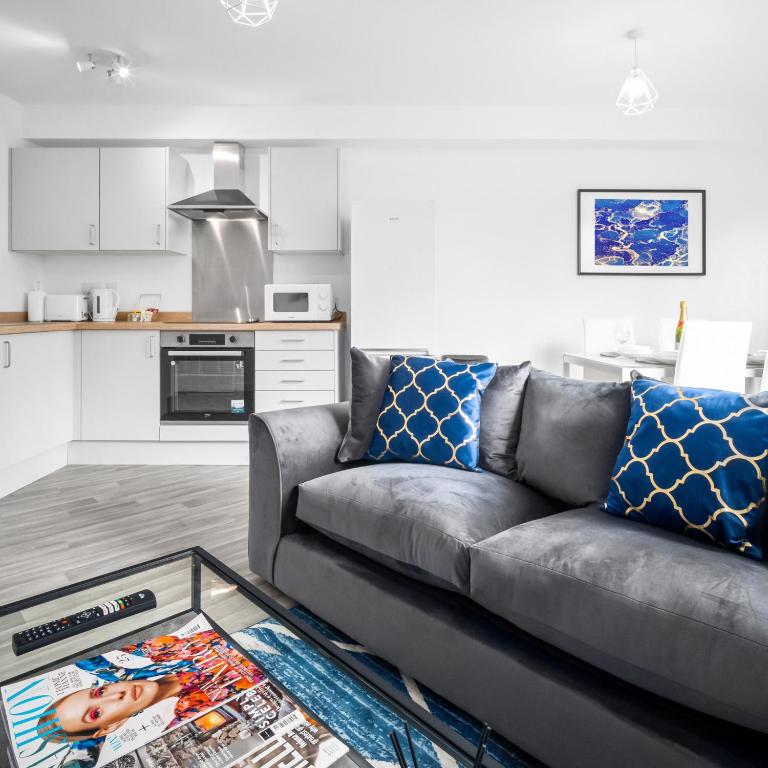 Stylish 2Bed Apartment - Parking - Smart TV - Wi-Fi Netflix 52C - Chambres d'hôtes Sleightholme