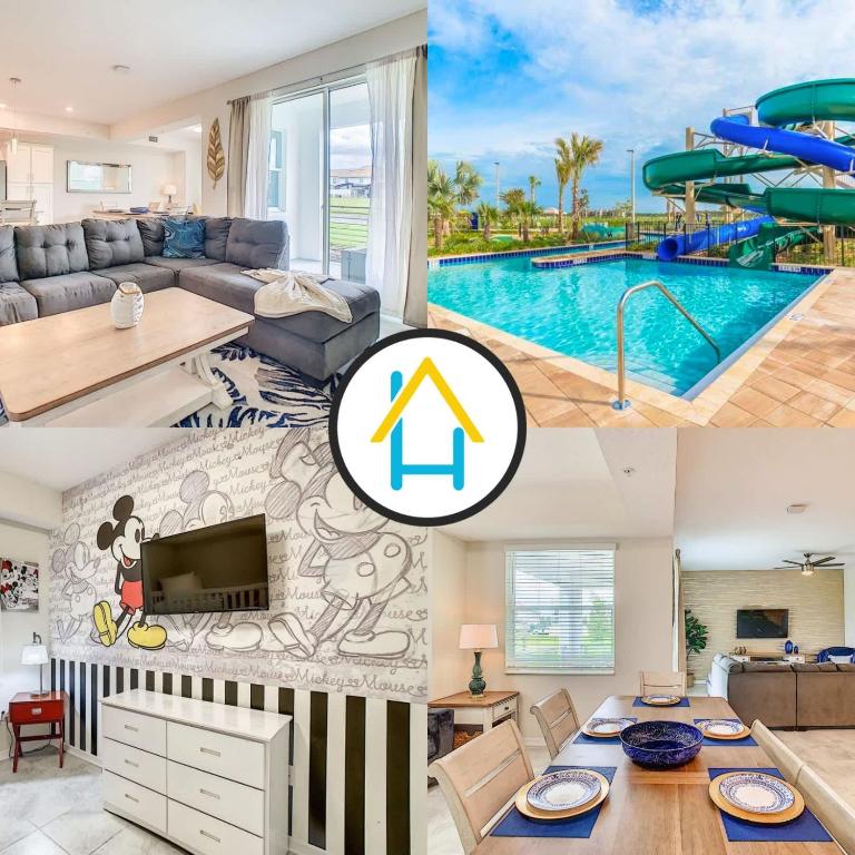 Lovely Thematic 2BR with 2 Clubhouses & Waterpark - B&B Kissimmee