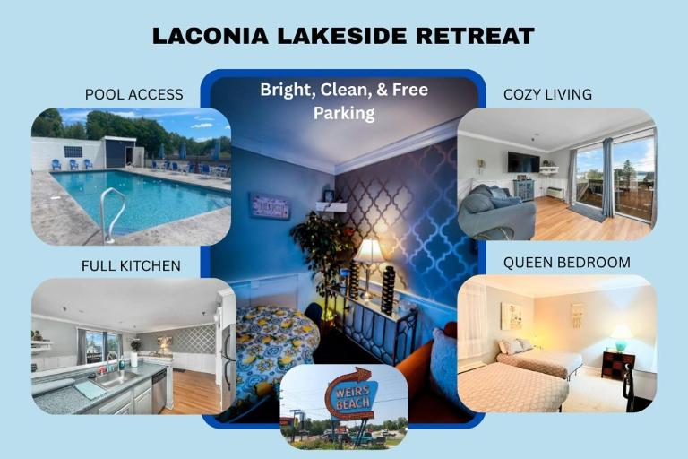 Gilford Beachfront Stay, Pool, WiFi & Parking Incl - Chambres d'hôtes Laconia