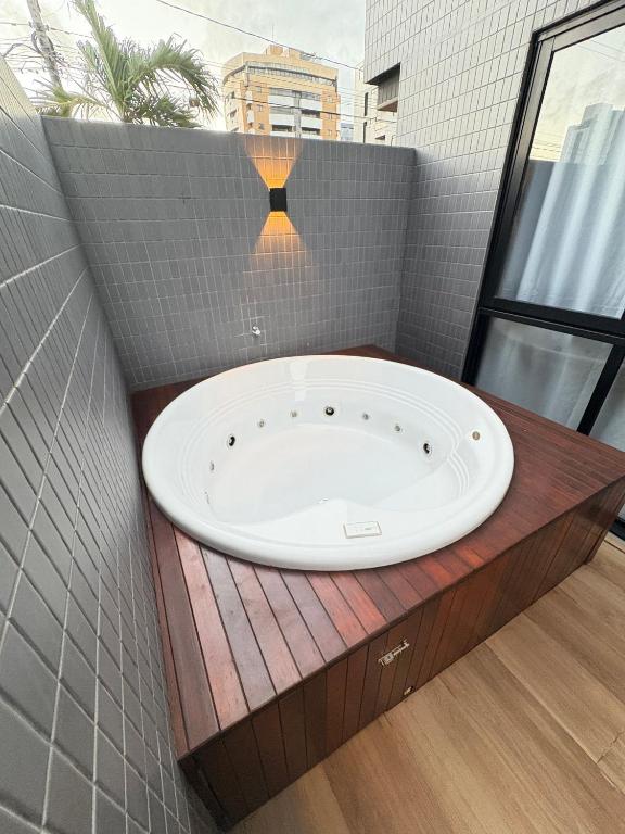 Melhores Flats - Jacuzzi privada, beira-mar, 2 qto - B&B Cabedelo
