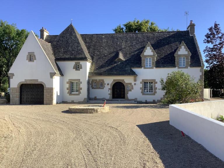 Superbe Villa Néo Bretonne avec Piscine & Plage - Bed and Breakfast Erdeven