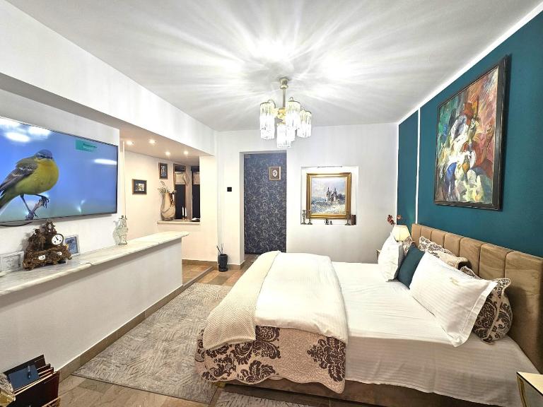ATTRAIT Studio L'Atelier Vert view and terrace - B&B Bucarest