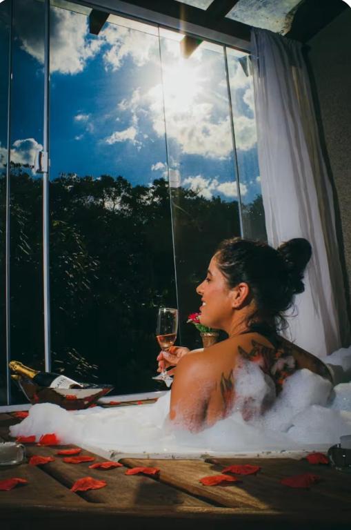 Chalé com jacuzzi - B&B Rio Grande da Serra