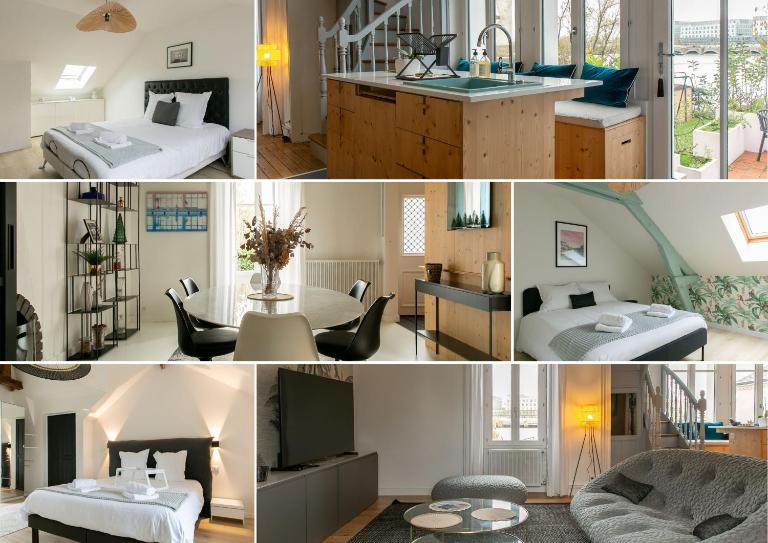 Villa Bel Air - Maison avec jardin, vue sur la Loire - B&B Rezé