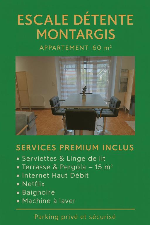 Escale Détente-Loft avec Terrasse- Parking Montargis - Ferienwohnung Montargis