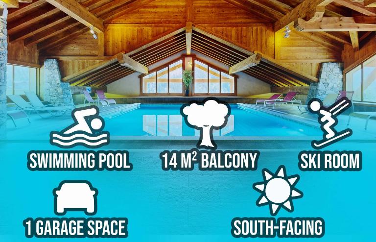 Ski & Spa 4 p, Résidence avec Piscine - Bed and Breakfast Champagny-en-Vanoise