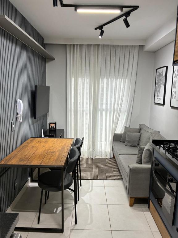 Belo Studio com suíte e varanda - Ferienwohnung São Paulo