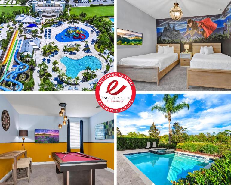 Home With Private Pool, Theme & Game Room Near Disney With Resort & Waterpark Access - 7521Mr - Bed and Breakfast Orlando