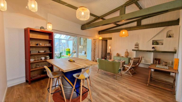 Appart cocooning proche du port-Véranda tropical - Ferienwohnung Perros-Guirec