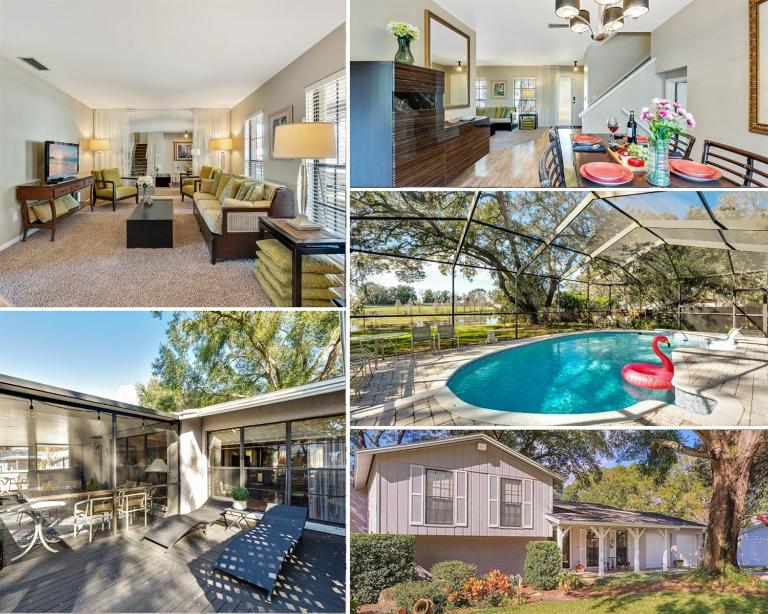 Stunning Home w Heated Saltwater Pool & Pond View - B&B Tampa