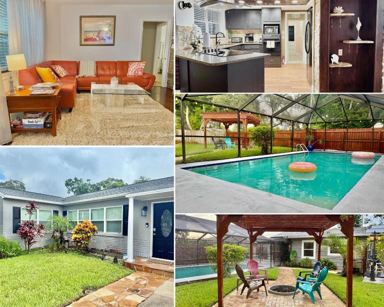Sunny Clearwater Escape 3BR Pool 3 Baths - B&B Clearwater