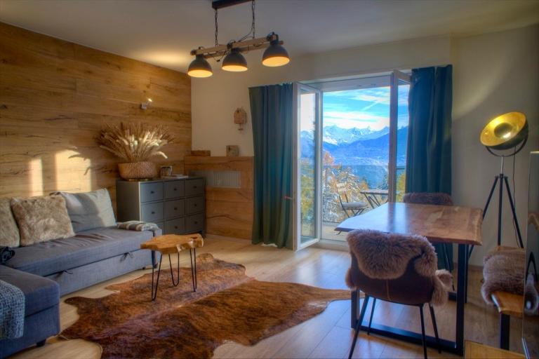 Ideally located apartment with view - Ferienwohnung Crans-Montana