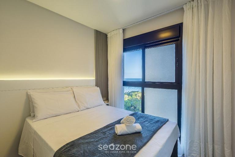 Apto vista mar e churrasq. a 80m da Praia RET0801 - B&B Bugres