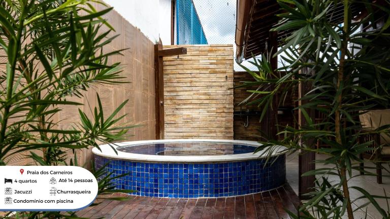 Casa em Carneiros 4QTS - Jacuzzi+Churrasqueira 039 - Chambres d'hôtes Praia dos Carneiros