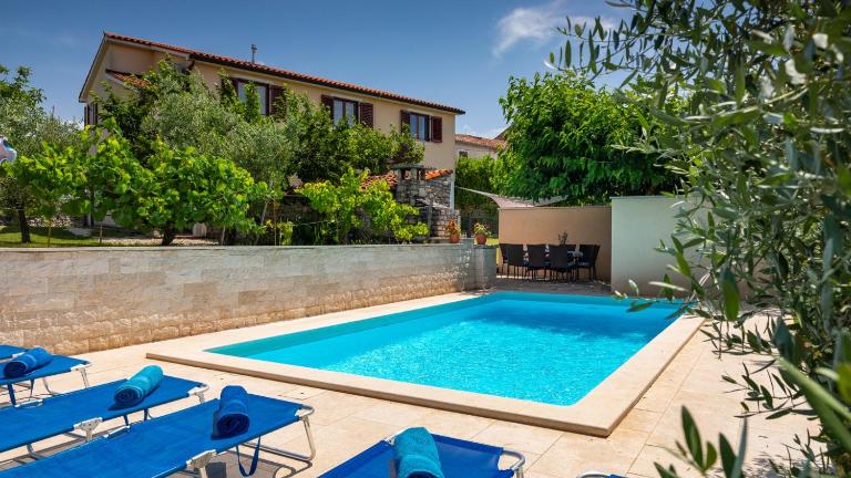 Villa Greis with 4 bedrooms and pool in Buje - B&B Momjan