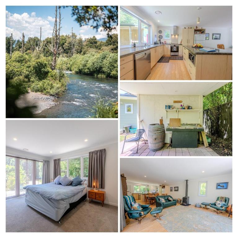 The Grumpy Trout Lodge #Outdoors on our #doorstep! - B&B Turangi