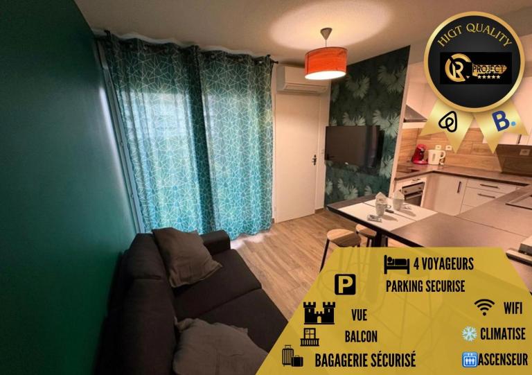 Havre de paix Climatisé Parking T2 - B&B Lourdes