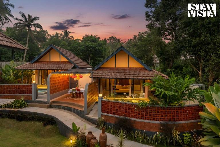 StayVista at The Sattva Grove with Pool, Views - Bed and Breakfast Wanda