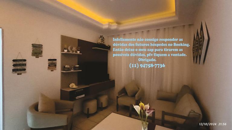 Apto aconchegante com 2 quartos, a 40mt da praia em frente a feirinha da Guilhermina - Bed and Breakfast Praia Grande