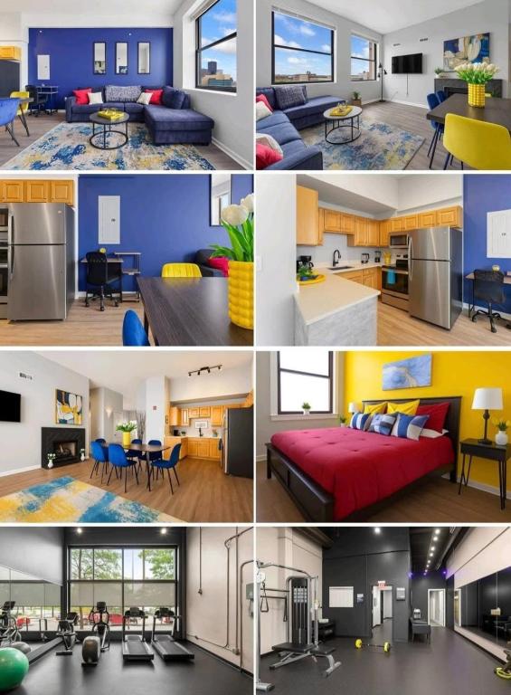 King-Bed Loft - Free Garage Parking - Full Kitchen - B&B Cleveland