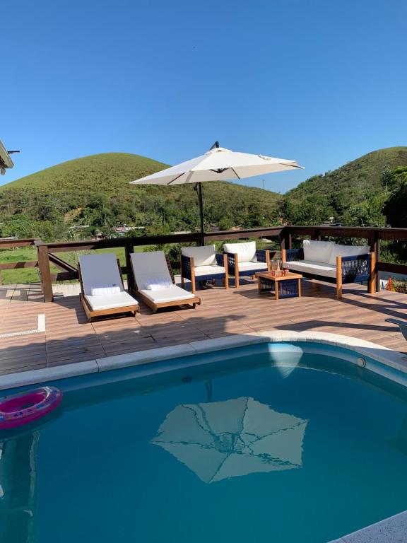 Casa Blanca - Casa na Serra com piscina , sauna e pesca - Ferienwohnung Piraí