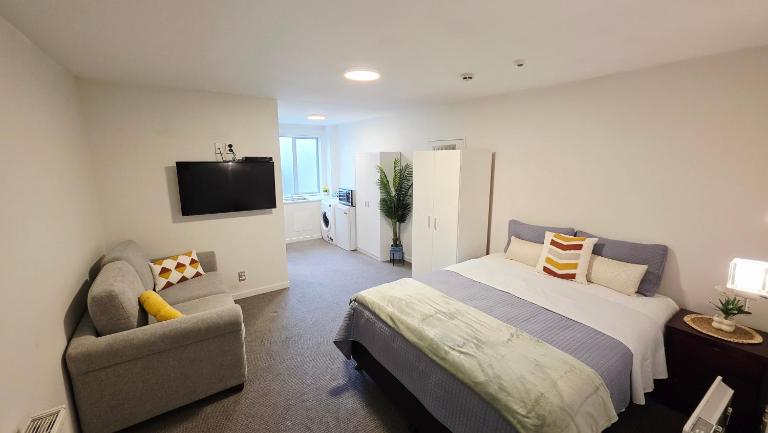 Modern Studio in Heart of City Centre,1 min walk to the Te Kaha Stadium - Bed and Breakfast Christchurch