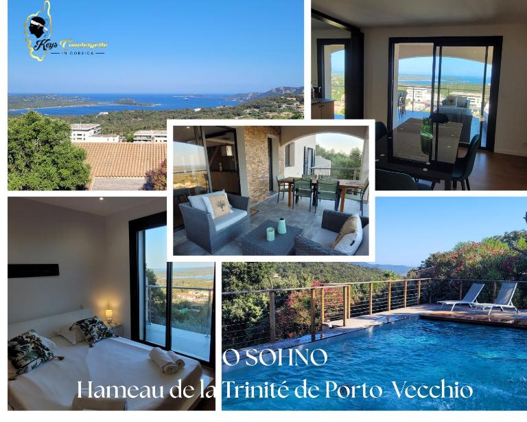 O SOHNO 4 pers vue Mer Piscine - Chambres d'hôtes Sainte-Trinité