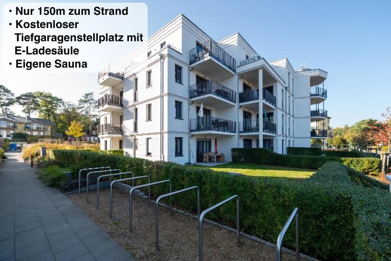 Ferienwohnung Enzian - Sauna, E-Ladestation & 150m zum Strand - Bed and Breakfast Ostseebad Baabe