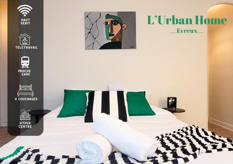 Urban Home - Colorful Design - Évreux City Center - B&B Évreux