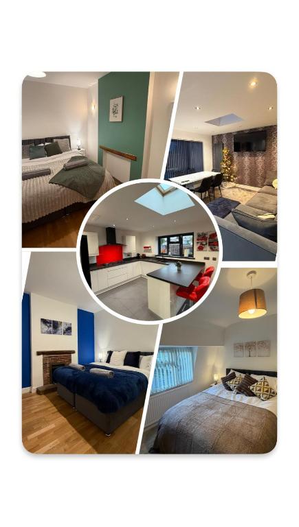Modern 5 Bedroom Home in Solihull - Entire House - Garden - Contractors - Relocators - Family - NEC - BHX -Sleeps 9 - Ferienwohnung Shrewley