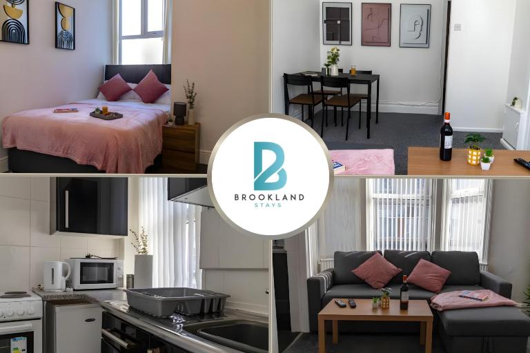 1BR Apartment in Blackpool l Sleeps 4, Fully Furnished - Chambres d'hôtes Blackpool