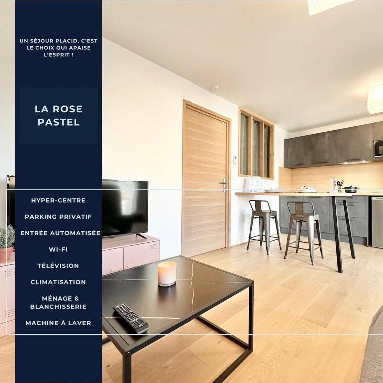 La Rose Pastel - Parking - Hyper Centre - Neuf - B&B Mont-de-Marsan
