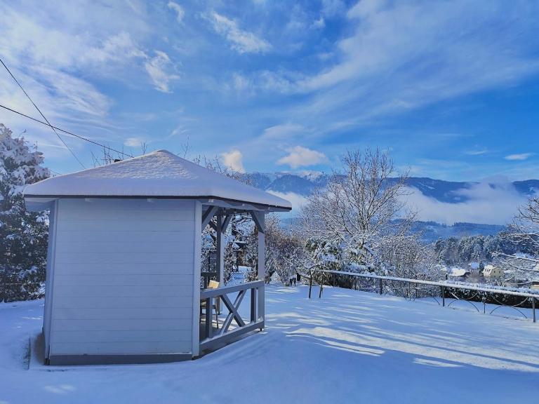 EulenNest - Ferienhaus in Seeboden am Millstätter See mit Bergblick & Sauna - B&B Seeboden