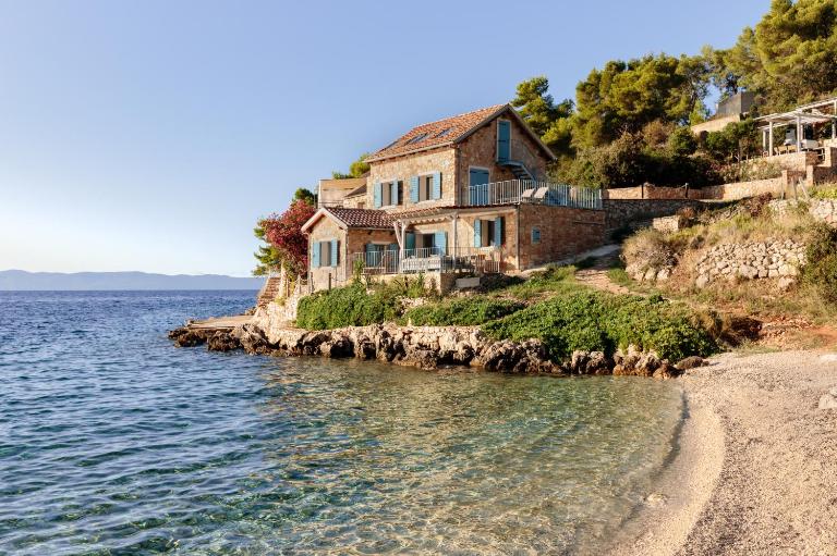 La Villa Bleue Secluded Hvar Beach House - B&B Zastražišće