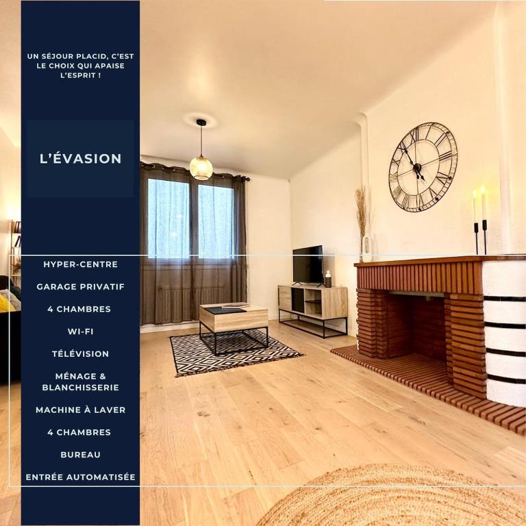 L'Évasion - Centre-Ville & Garage Privé - B&B Mont-de-Marsan