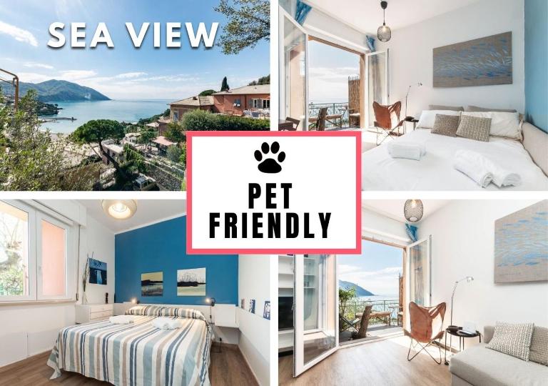 Appartamento Pet-Friendly Vista Mare Recco - Ferienwohnung Recco