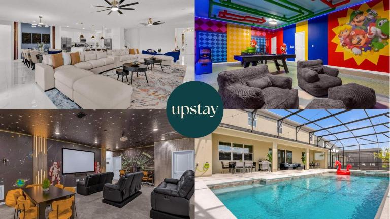 Upstay - Epic Group Getaway with Pool & Theater - B&B Kissimmee