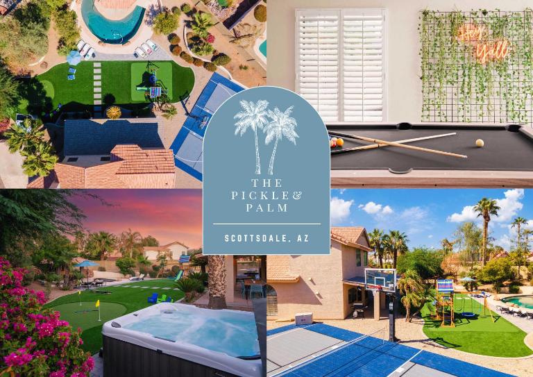 Private Pickleball Resort Spa Pool & Playground - B&B Phoenix
