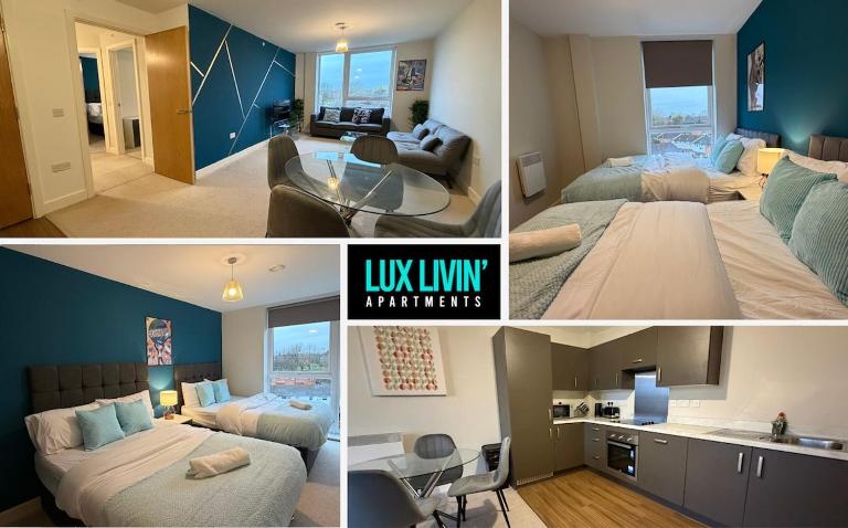 Luxury 5 Bed Apartment Manchester City Centre - Bed and Breakfast Manchester