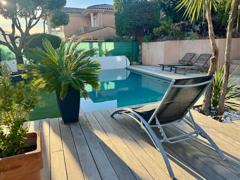 Villa les Amandines 110 m2 swimming pool, sea view air conditioning - Ferienwohnung Mandelieu-la-Napoule