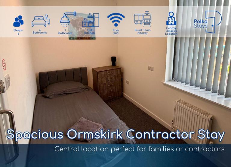 Spacious Ormskirk Contractor Stay by PolkaStays - B&B Ormskirk